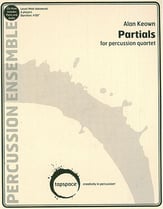 Partials Percussion Quartet, Folio and Parts on cover